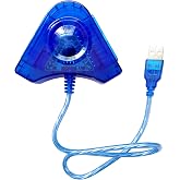 2 in 1 Dual PSX PS1 PS2 to PS3 PC Laptop USB Controller Converter Adapter | Blue