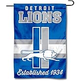 Lions Throwback Retro Vintage Garden Flag Double Sided Banner