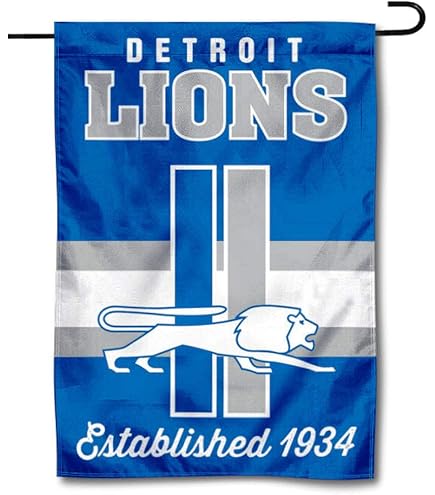 WinCraft Detroit Lions Gartenflagge - Doppelseitig 30,5x45,7cm NFL Fan Artikel