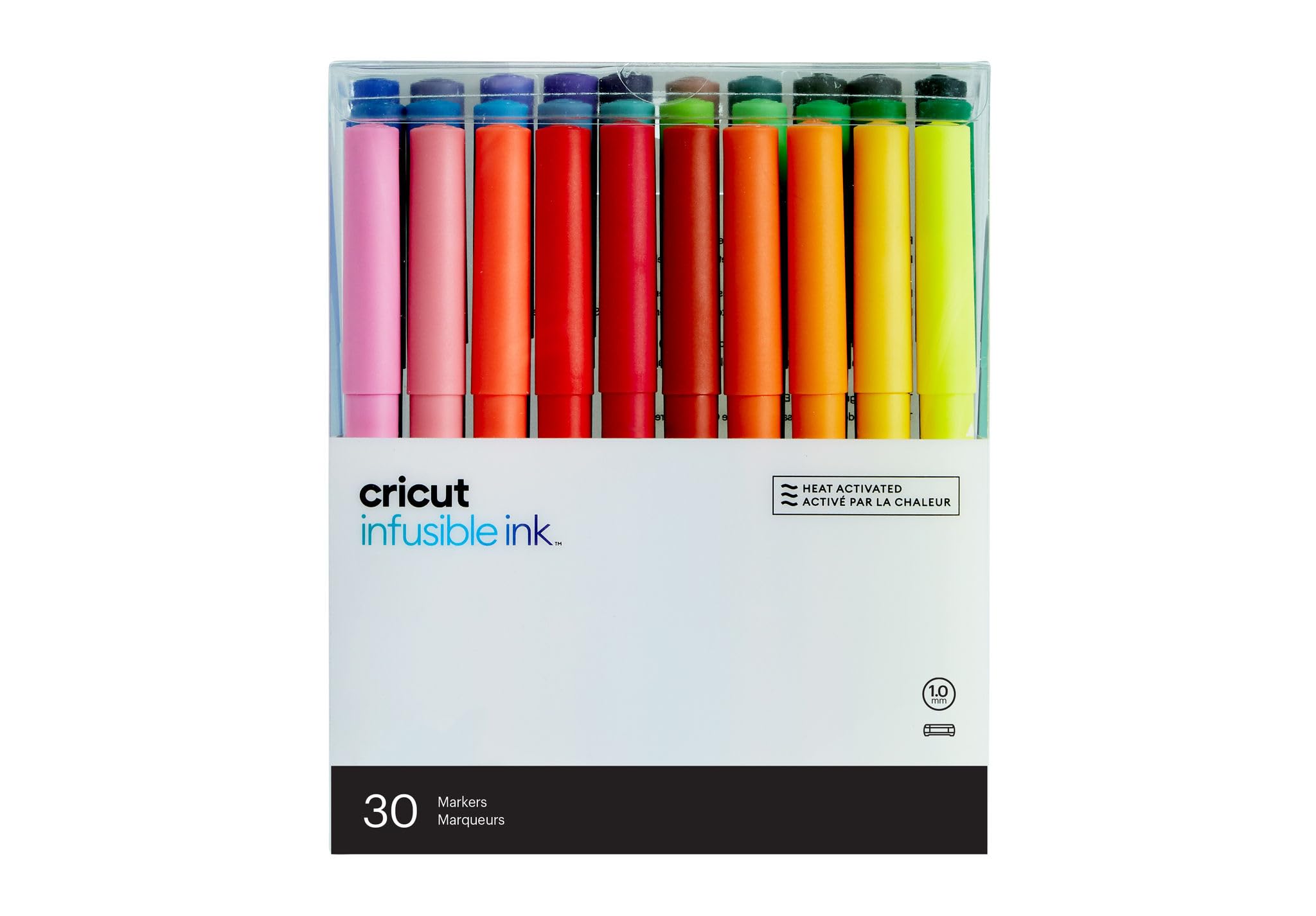 Cricut® Infusible Ink™ Markers 1.0, Ultimate (30 ct), Sampler – for Sublimation & HTV projects – Compatible with Maker & Explore Machines