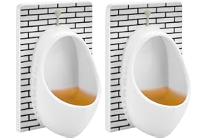 KUCHEY White Elephant Gifts for Adults Urinal Shot Glasses Set of 2 Odd Funny Gifts Gag Gifts for Men Women Christmas Stocking Stuffers Party