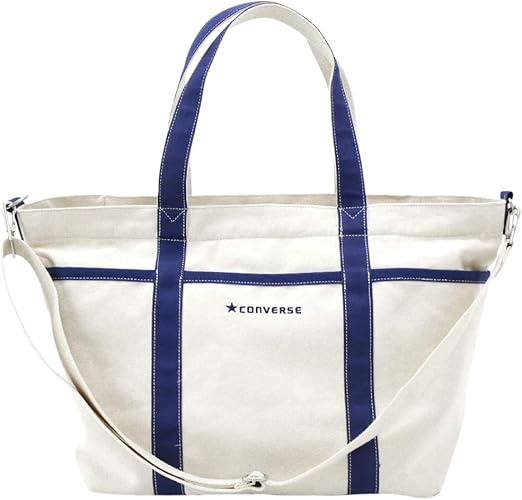 Amazon Converse コンバース キャンバス ロゴ 2way ビッグ ショルダー トート バッグ 年春夏モデル Dwearsステッカー入り メンズ レディース トートバッグ ショルダーバッグ 斜めがけ 東京 Tokyo Co076 ネイビー Converse コンバース ショルダーバッグ