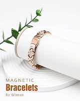 Jecanori Magnetic Bracelet Women Titanium Steel 3800 Gauss Adjustable Gift Box view 4