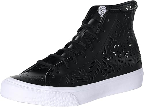 vans sk8 hi leather on feet