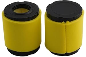 2 Pack Round Pleated Paper Air Filter Pre-Filter Cleaner Replacement for 591583 796032 591383 5429K Lawn Mower Engine Parts O