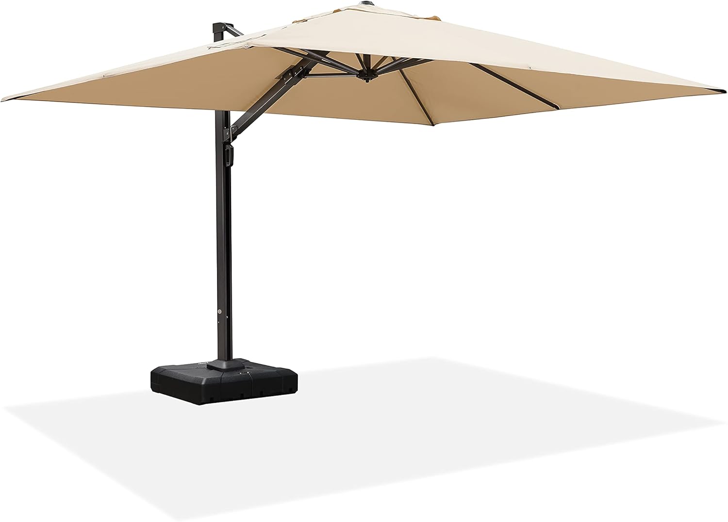 PURPLE LEAF 10 FT Square Patio Umbrella Large Outdoor Aluminum Umbrella