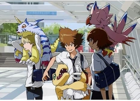 Amazon Co Jp Wyxc パズルジグソーパズル 木製アニメパズル 大人の子供向け教育ゲーム1000ピースパズルフレームなしアニメデジモン ホーム キッチン