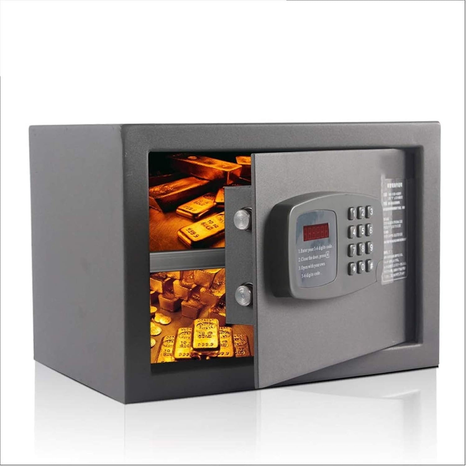 SMLZV Digital Security Safe Box Solid Steel Construction Hidden