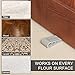 Rubber Door Stopper by Paissite, Heavy Duty Door Stop Wedge with Decorative Holder for Home and Office, Works on All Surface, 3 Pack, Grey