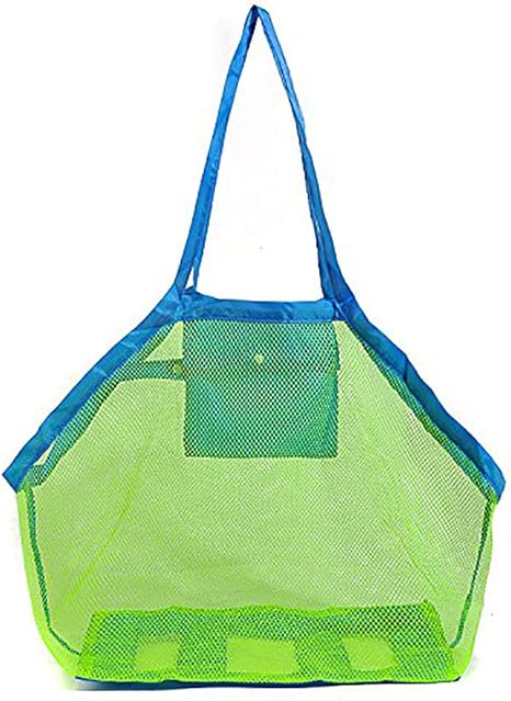 Amazon Co Jp ビーチバッグ 特大 メッシュバッグ おもちゃ収納バッグ 砂遊び 大容量 防水 手提げ 水泳館 ジム 旅行用 折り畳み スポーツバッグ スポーツ アウトドア