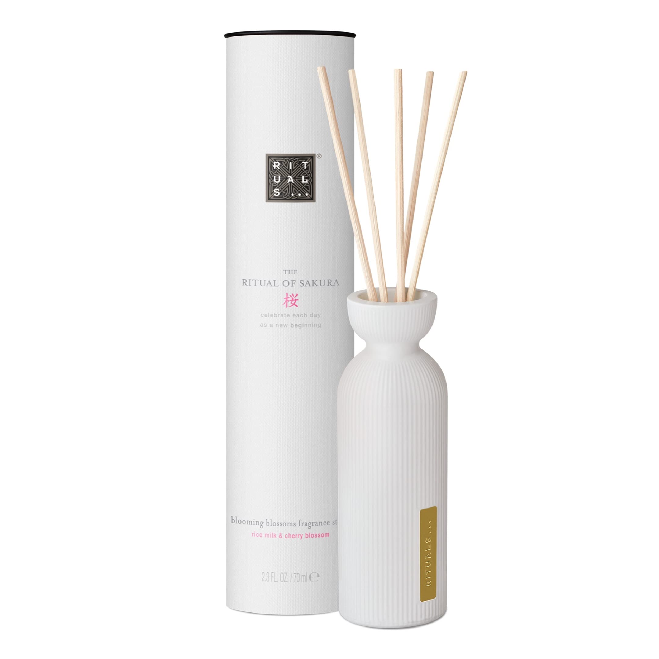 RITUALS Reed Diffuser Sticks from The Ritual of Sakura, 70 ml - With Rice Milk & Cherry Blossom - Renewing Properties