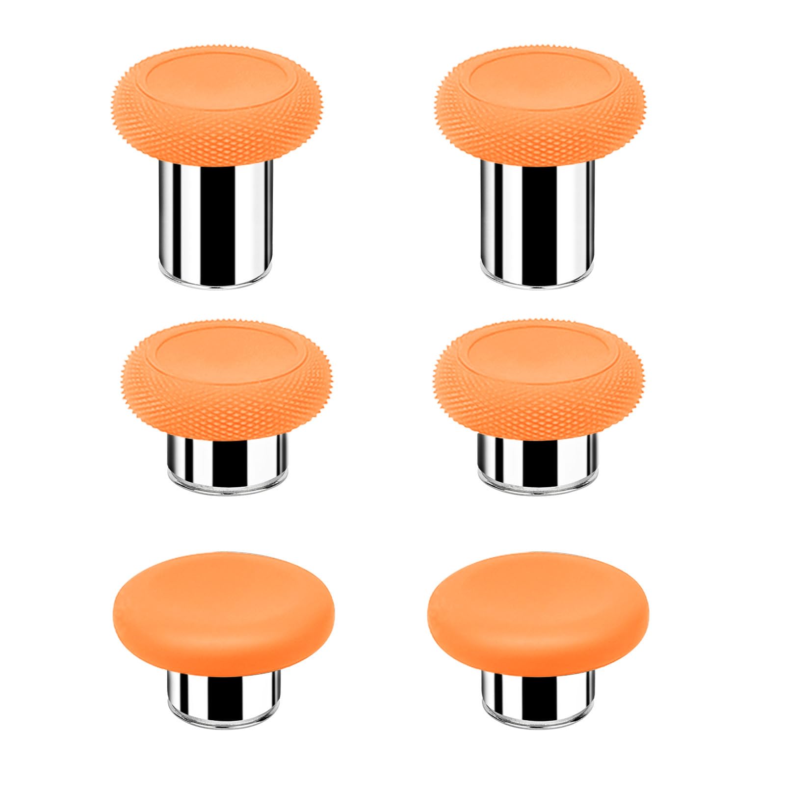 Elite Series 2 Thumbsticks - 6 in 1 Magnetic Joysticks for Xbox Elite Controller Series 2 Core(Model 1797), Accessories Replacement Included 2 Tall, 2 Standard, 2 Classic (Zest Orange)