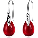 NIFUNAO Dangle Earrings for Women Sterling Silver Teardrop Earrings Crystal Jewelry Gifts for Her