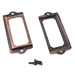 Antique Metal Name Card Frame, OZXNO 10-Pack