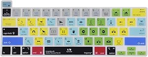 Dogxiong Adobe Premiere Pro CC Shortcuts Hot Keys PS Silicone Keyboard Cover Keyboard Skin Protection for MacBook Pro 16 (A2141), MacBook pro 13 [2020 Year Later] (A2251/A2289)
