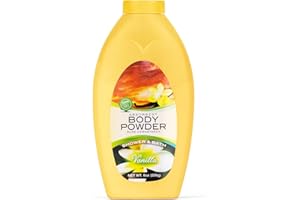 R-NEU Body Bath Powder for Women, 100% Talc-Free, Luscious Fresh Vanilla Fragrance Dusting Powder, 8oz, Extra Large Bottle
