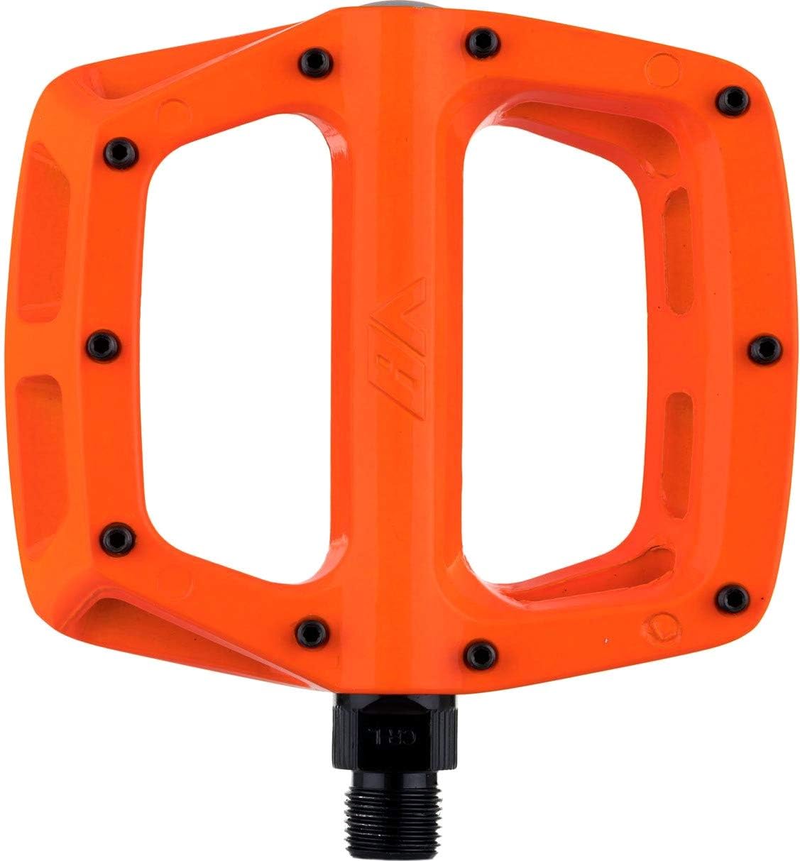 flat pedals orange