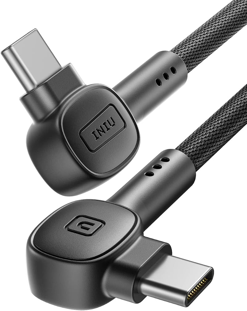 INIU USB C Cable 100W PD Fast Charge 2 Pack 2m Nylon Braided Type C Data Cord