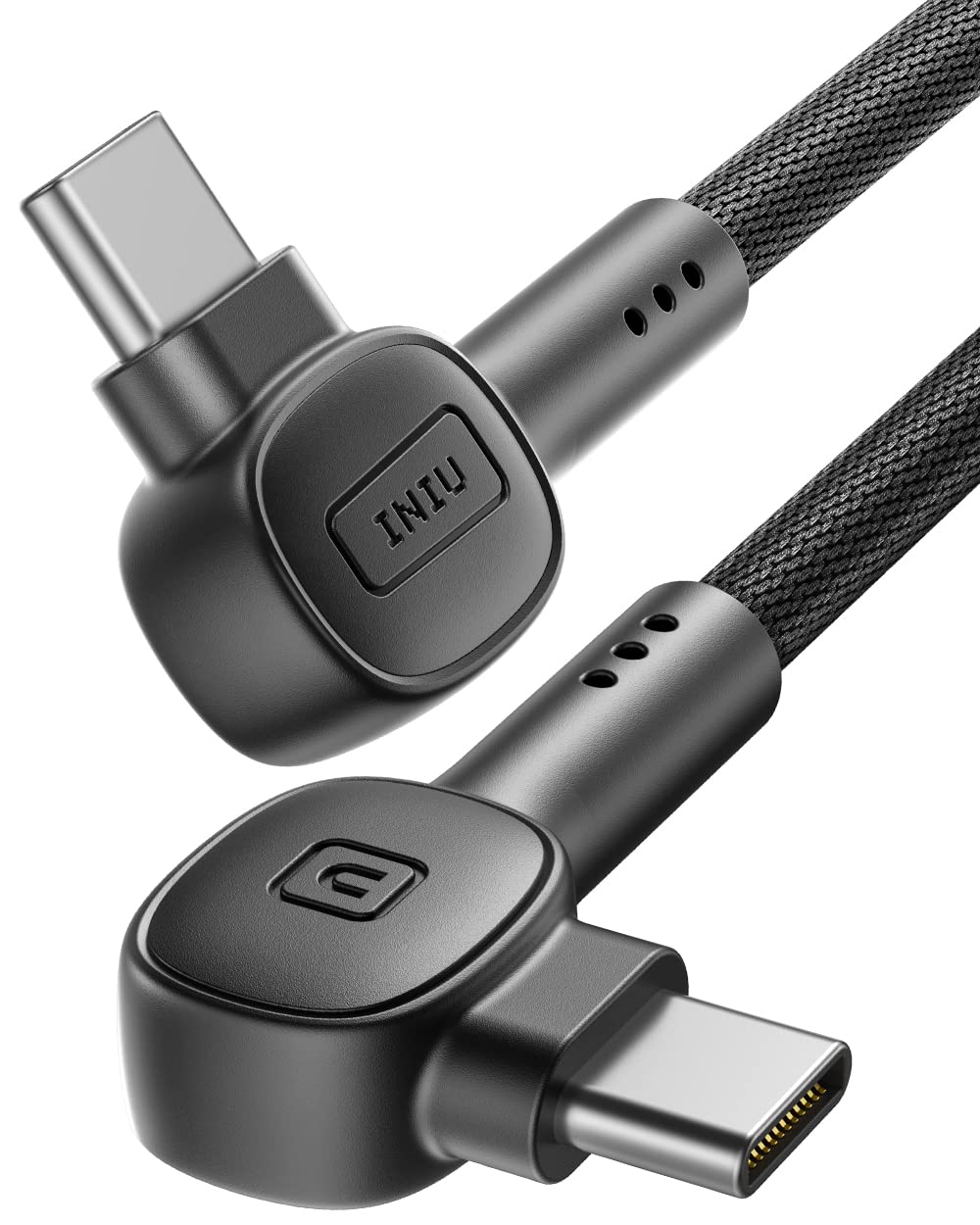 INIU USB C Cable, [100W 2 Pack 2m+2m] 20V/5A PD QC4.0 Fast Charging USB C to USB C Cable, Nylon Braided Phone Charger Type C Data Cord for Samsung S20 Note 10 8 Xiaomi Huawei iPad Pro MacBook Air etc.