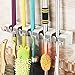 Mop and Broom Holder, HOMETEKE Broom Organizer, Garage Storage Systems Broom Organizer with 5 Position 6 Hooks Garage Storage Holds Up to 11 Tools