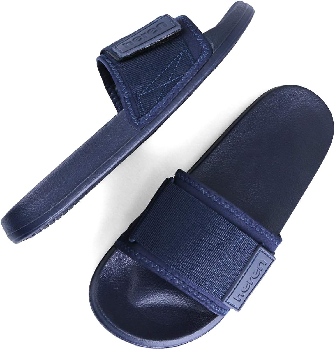Mens Slide Sandals Open Toe Flip Flop Mens Slip On Shower
