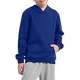 Hercugifts Cotton Kids Hoodie Light Weight Sweatshirt (Thin) with Pockets Long Sleeve Boys Girls Fall Spring Pullover Clothes