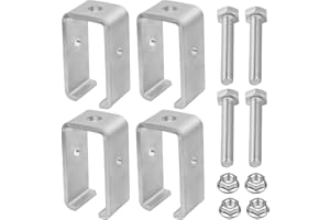 FOLOSEM Strut Channel Trolley Track Hanger Bracket ,1200 LB Load Rated for Unistrut 1-5/8" Heavy Duty Track Joiner Support,Intermediate Support Hanger Bracket (4 Pack)