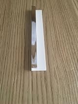DBS Silver End Cap Trim 10mm PVC Bathroom Cladding Shower Wall Panel Chrome view 3