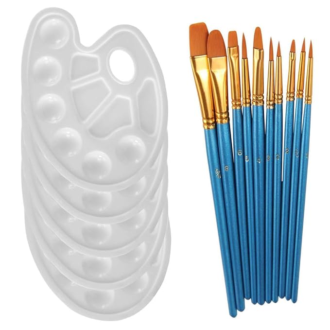 Malvorlage Palette Und Pinsel Coloring and Malvorlagan