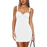 Women's Summer Mini Dresses Sleeveless Sexy Square Neck Lace Splicing Cocktail Party Straps Bodycon Dress