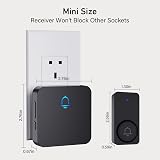 SECRUI Wireless Doorbell 1000 Feet Battery Operated 32 Chimes IP55 Waterproof view 2