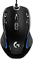 Logitech G300s Optical Ambidextrous Gaming Mouse – 9 Programmable Buttons, Onboard Memory