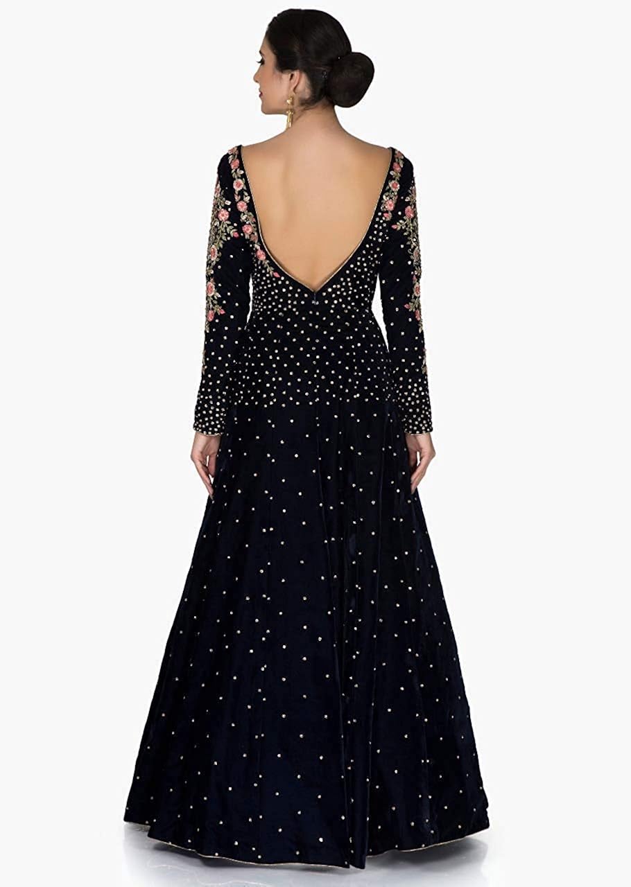 ethnic vila semi stichhed gown for women(semi-stiched)