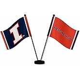 Illinois Fighting Illini Desk and Table Top Flags