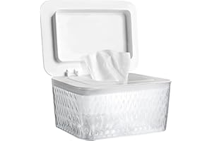 AWGOU Wet Baby Wipes Dispenser - Large Capacity Wipe Holder Seal-Designed Dust-Proof Wet Wipes Container Keep Diaper Wipes Fresh