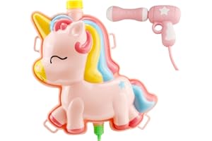 Ejoyous Backpack Water Gun, Large Capacity Water with Rubber Plug Inlet and Adjustable Straps, for Kids Outdoor Beach Party P