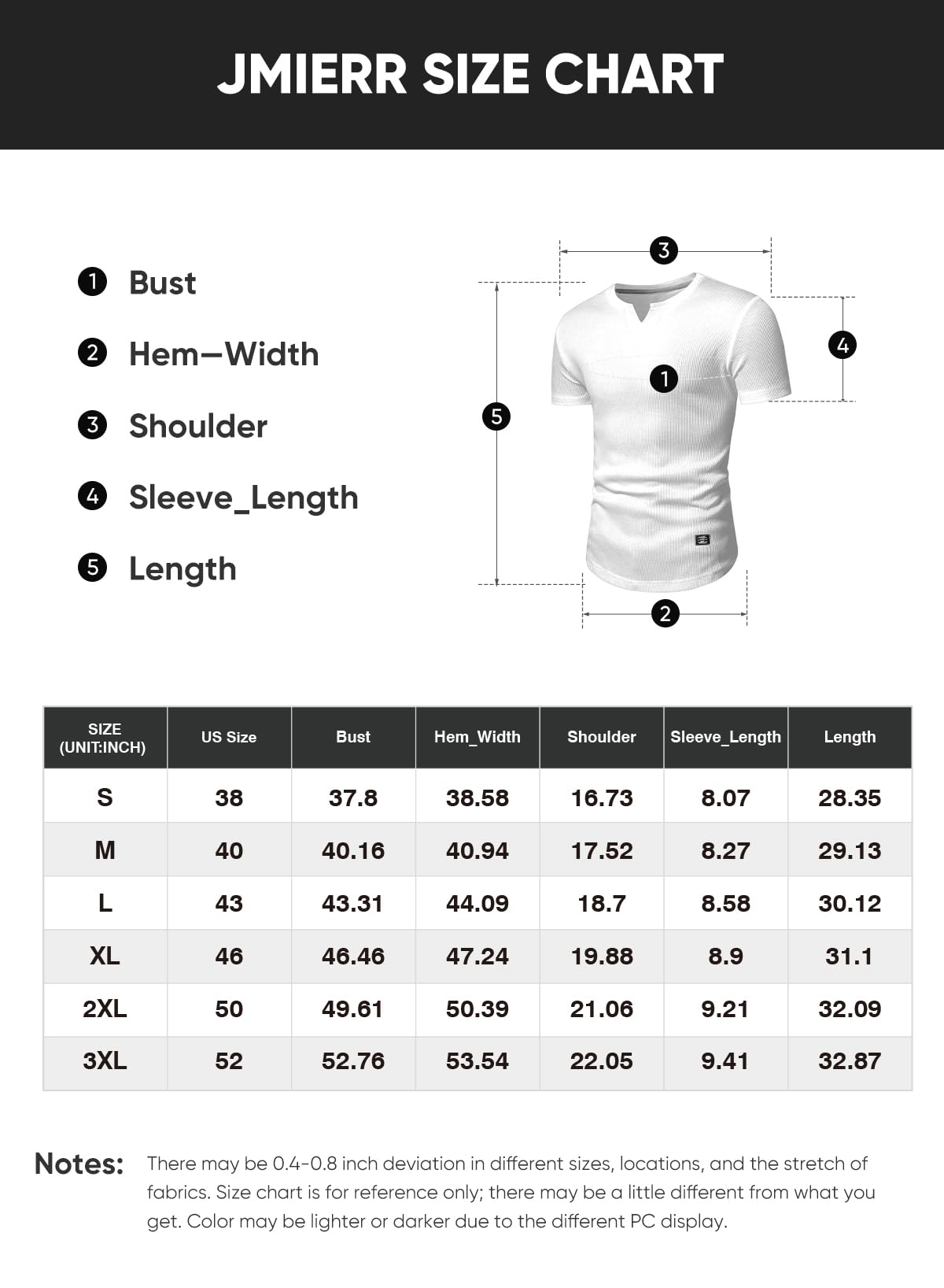 JMIERR Mens Muscle Slim T Shirt V-Neck Longline Henley Shirt Gym Workout Athletic Tee Shirts