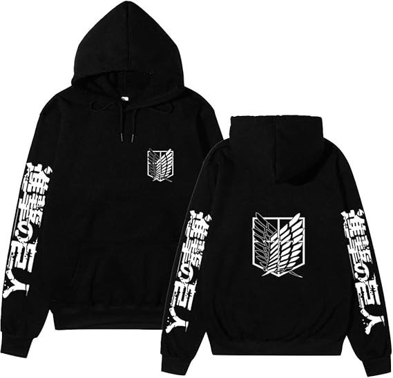 Unisexe Attaque des Titans Animé Sweat à Capuche Pull Attack on Titan