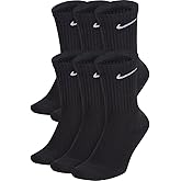 Nike unisex-adult Performance Cushion Crew Socks With Band (6 Pairs)