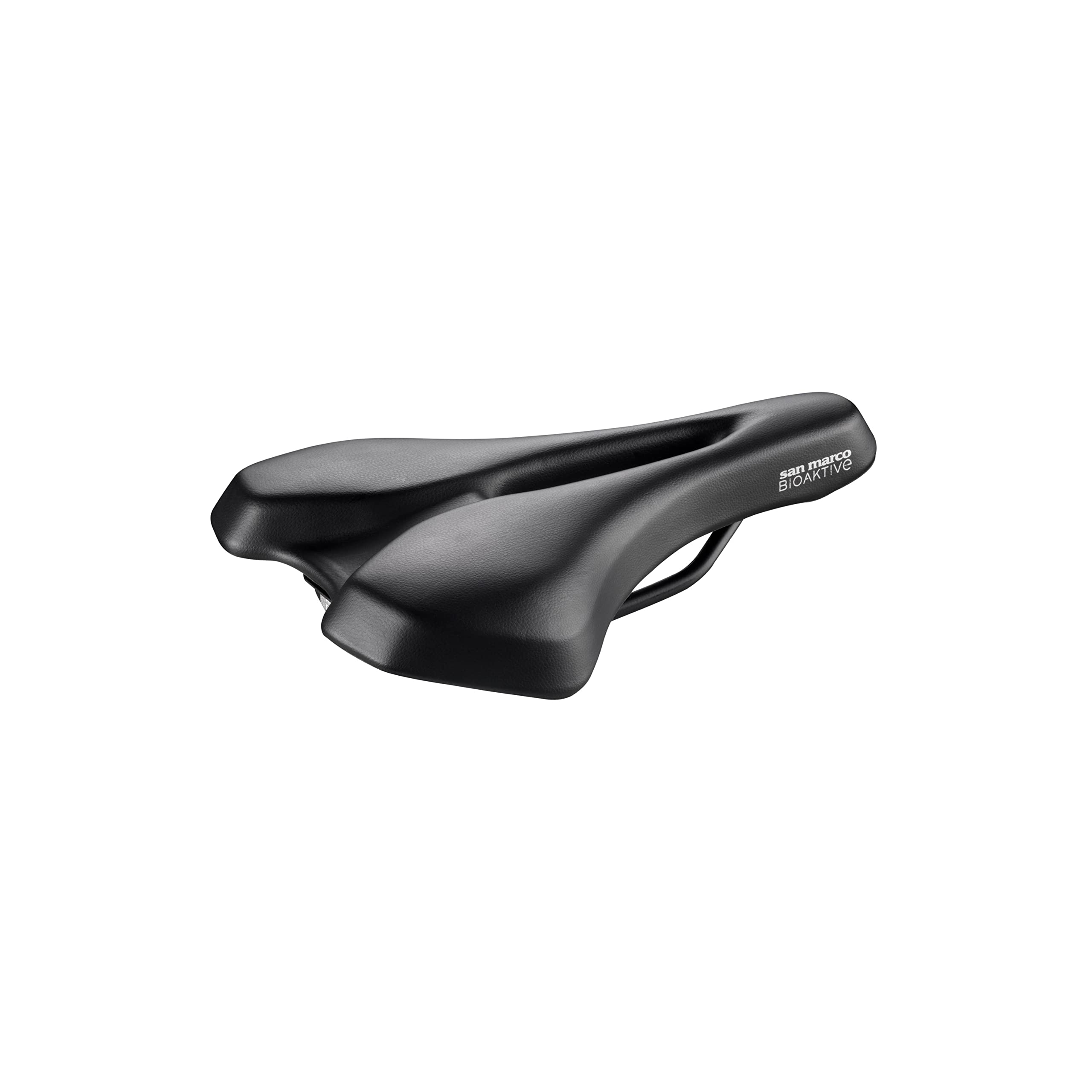 Selle San Marco Unisex – Adults BIOACTIVE Sportive Open Fit Biofoam Saddles, Black, S