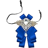 GHTIYLP Sparkle Bow Ties for Men and Women Big Rhinestone Bow Tie Satin Ribbon Bowtie for Suit Tuxedo Evening Party