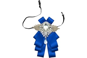 GHTIYLP Sparkle Bow Ties for Men and Women Big Rhinestone Bow Tie Satin Ribbon Bowtie for Suit Tuxedo Evening Party