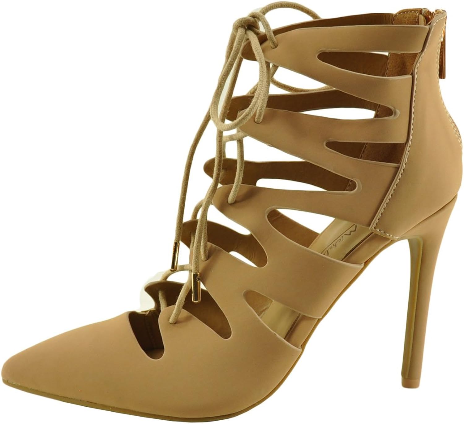 anne michelle lace up heels