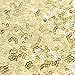 Sequin Table Runners Gold- 12 by 72 Inch Glitter Gold Table Runner-Gold Event Party Supplies Fabric Decorations for Holiday Wedding Birthday