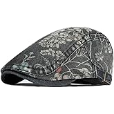 Qianuer Newsboy Hats Adjustable Ivy Flat Cap Gatsby Cabbie Driving Beret for Men Women