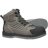 8 Fans Felt Sole Wading Boots, Felt Wader Fishing Boots, Non-Slip Felt Bottom Boots for Fly Fishing