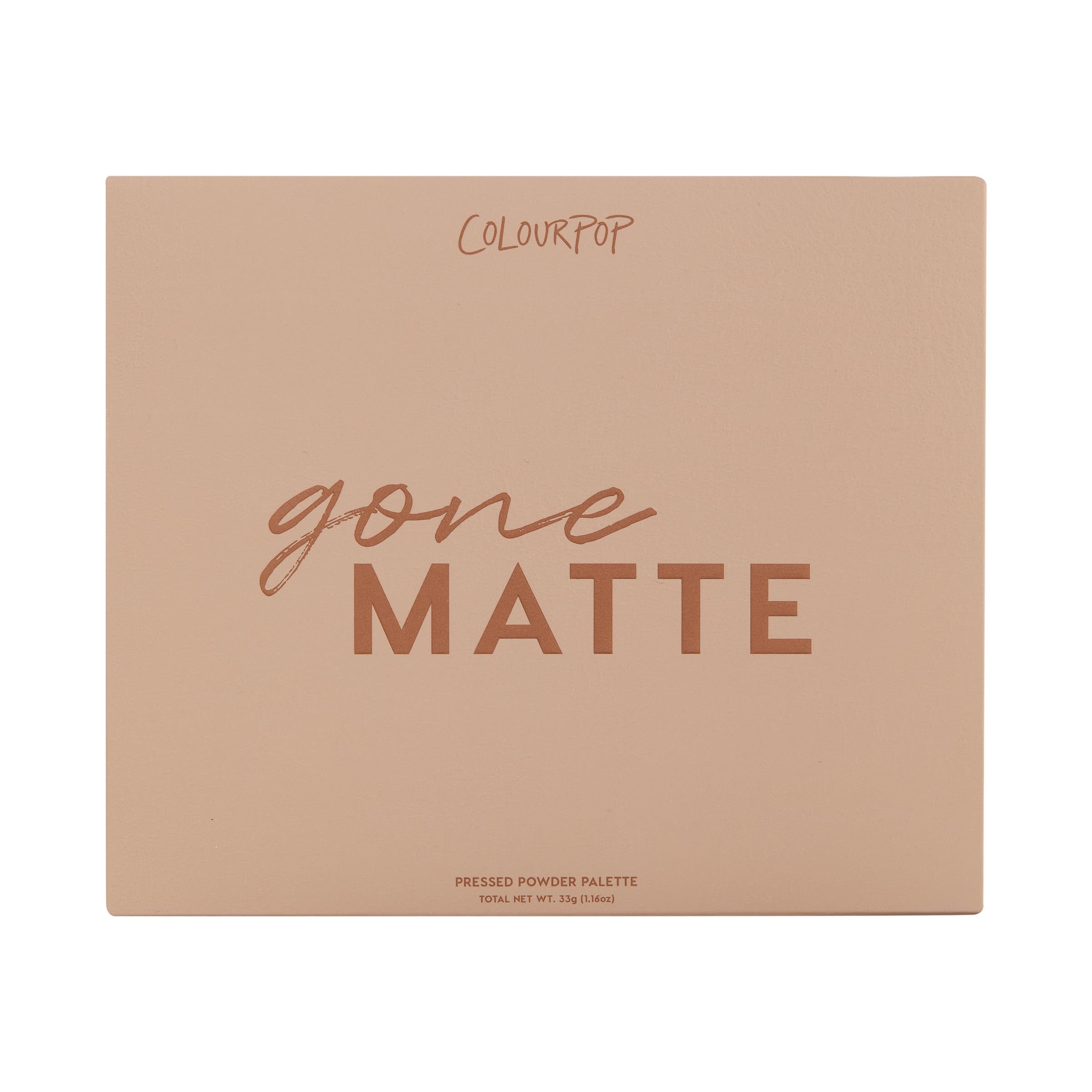 Colourpop Eyeshadow Palette - Eye Makeup Palette with Matte, Metallic, Matte Sparkle & Glitter Finishes - High-Pigment Eye Makeup with a Long-Wearing Formula - Gone Matte (0.3 oz)