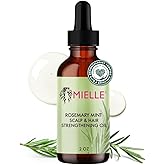 Mielle Organics Rosemary Mint Hair Oil with Biotin, 2 oz | Hair strengthening oil, with biotin &amp; castor oil, dry scalp care, split end support, frizz smoothing