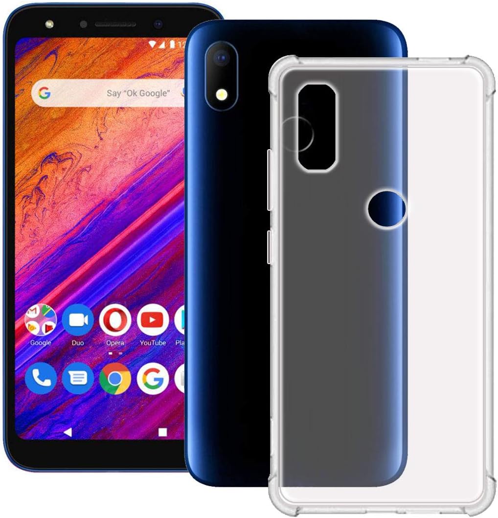 YZKJ Case for BLU V7,Shock-Absorption Light but Durable Flexible Soft Gel Crystal Transparent TPU Silicone Protection Case Cover for BLU V7 (5.7")