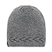 OMECHY Mens Winter Warm Knitting Hats Plain Skull Beanie Cuff Toboggan Knit Cap 4 Colors